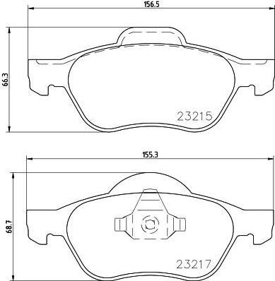 Hella 8DB 355 009-091 комплект тормозных колодок, дисковый тормоз на RENAULT LAGUNA III (BT0/1)