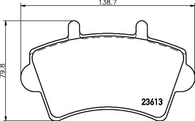 Hella 8DB 355 010-021 комплект тормозных колодок, дисковый тормоз на OPEL MOVANO Combi (J9)