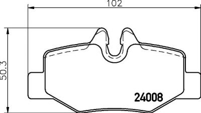 HELLA КОМПЛЕКТ ТОРМОЗНЫХ КОЛОДОК, ДИСКОВЫЙ ТОРМОЗ (8DB 355 010-661)