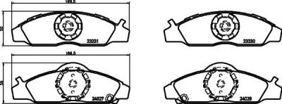 Hella 8DB 355 010-941 комплект тормозных колодок, дисковый тормоз на SSANGYONG KORANDO (KJ)