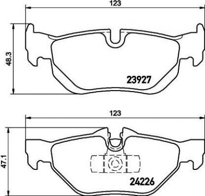 HELLA КОМПЛЕКТ ТОРМОЗНЫХ КОЛОДОК, ДИСКОВЫЙ ТОРМОЗ (8DB 355 011-301)