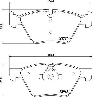 HELLA КОМПЛЕКТ ТОРМОЗНЫХ КОЛОДОК, ДИСКОВЫЙ ТОРМОЗ (8DB 355 011-321)