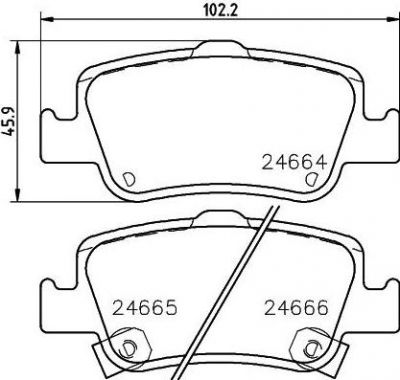 HELLA КОМПЛЕКТ ТОРМОЗНЫХ КОЛОДОК, ДИСКОВЫЙ ТОРМОЗ (8DB 355 013-571)