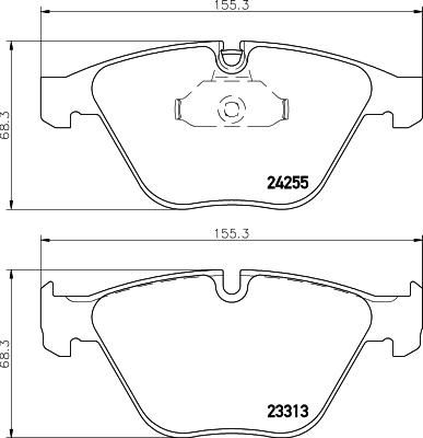 HELLA КОМПЛЕКТ ТОРМОЗНЫХ КОЛОДОК, ДИСКОВЫЙ ТОРМОЗ (8DB 355 013-931)