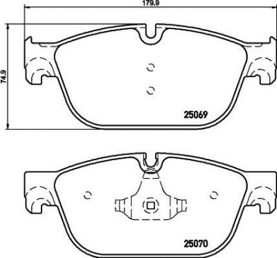 Hella 8DB 355 015-061 комплект тормозных колодок, дисковый тормоз на PEUGEOT 407 SW (6E_)