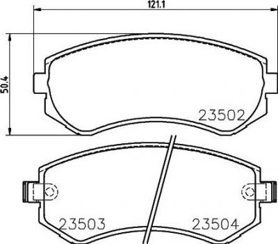 Hella 8DB 355 017-201 комплект тормозных колодок, дисковый тормоз на NISSAN ALMERA I (N15)