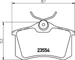 HELLA КОМПЛЕКТ ТОРМОЗНЫХ КОЛОДОК, ДИСКОВЫЙ ТОРМОЗ (8DB 355 017-711)