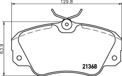 Hella 8DB 355 017-771 комплект тормозных колодок, дисковый тормоз на OPEL OMEGA B (25_, 26_, 27_)