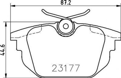 Hella 8DB 355 018-371 комплект тормозных колодок, дисковый тормоз на ALFA ROMEO 146 (930)