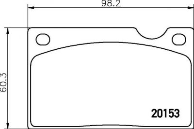 Hella 8DB 355 018-391 комплект тормозных колодок, дисковый тормоз на VOLVO 240 Kombi (P245)