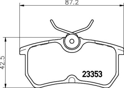 Hella 8DB 355 018-411 комплект тормозных колодок, дисковый тормоз на FORD FOCUS (DAW, DBW)