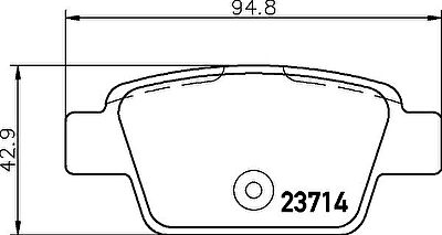 Hella 8DB 355 018-851 комплект тормозных колодок, дисковый тормоз на FIAT STILO (192)