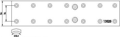 Hella 8DB 355 019-511 комплект тормозных башмаков, барабанные тормоза на PUCH G-MODELL (W 463)