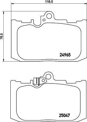Hella 8DB 355 019-851 комплект тормозных колодок, дисковый тормоз на LEXUS GS (GRL1_, GWL1_)