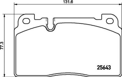 Hella 8DB 355 020-241 комплект тормозных колодок, дисковый тормоз на AUDI Q5 (8R)