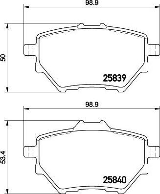 Hella 8DB 355 020-991 комплект тормозных колодок, дисковый тормоз на PEUGEOT 308 II