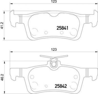 Hella 8DB 355 021-311 комплект тормозных колодок, дисковый тормоз на PEUGEOT 308 II