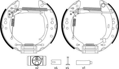 Hella 8DB 355 022-931 комплект тормозных колодок на SMART FORFOUR (454)