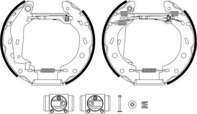 Hella 8DB 355 022-961 комплект тормозных колодок на SMART FORTWO Cabrio (451)