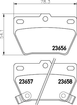 Hella 8DB 355 027-821 комплект тормозных колодок, дисковый тормоз на CHERY TIGGO
