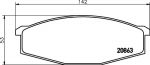 Hella 8DB355007-291 Тормозные колодки дисковые