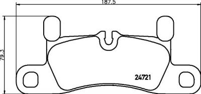 Hella 8DB355015121 Тормозные колодки дисковые