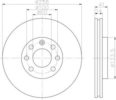 Hella 8DD 355 101-501 тормозной диск на OPEL KADETT E кабрио (43B_)