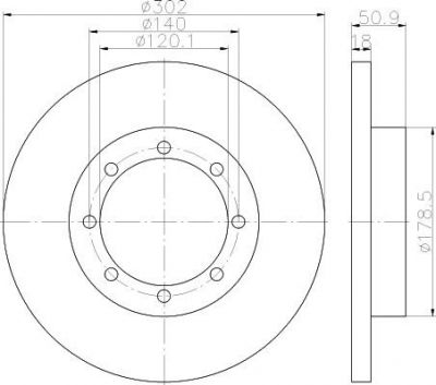 Hella 8DD 355 117-281 тормозной диск на OPEL MOVANO B фургон