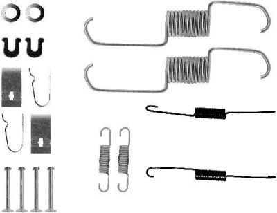 Hella 8DZ 355 200-361 комплектующие, тормозная колодка на HONDA CR-V I (RD)