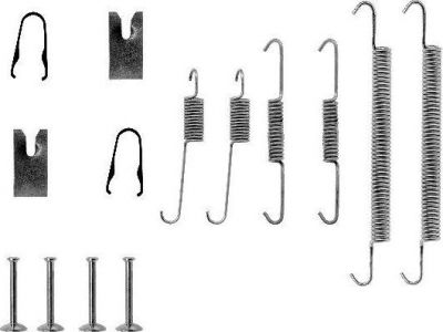 Hella 8DZ 355 200-471 комплектующие, тормозная колодка на TOYOTA AVENSIS (_T22_)
