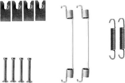 Hella 8DZ 355 200-701 комплектующие, тормозная колодка на NISSAN MICRA III (K12)