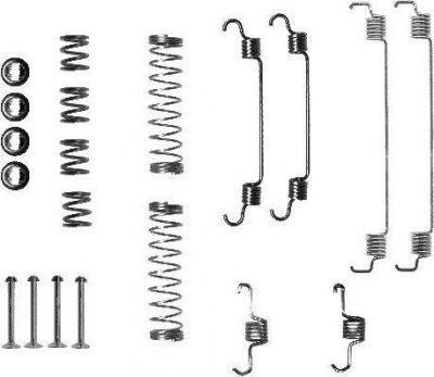Hella 8DZ 355 200-741 комплектующие, тормозная колодка на PEUGEOT 208