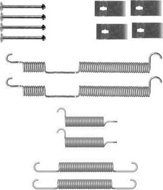 Hella 8DZ 355 201-001 комплектующие, тормозная колодка на KIA RETONA (CE)