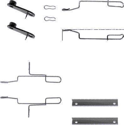 Hella 8DZ 355 202-531 комплектующие, колодки дискового тормоза на PEUGEOT 306 (7B, N3, N5)