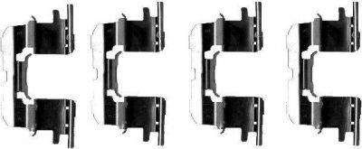 Hella 8DZ 355 202-691 комплектующие, колодки дискового тормоза на TOYOTA YARIS (SCP1_, NLP1_, NCP1_)