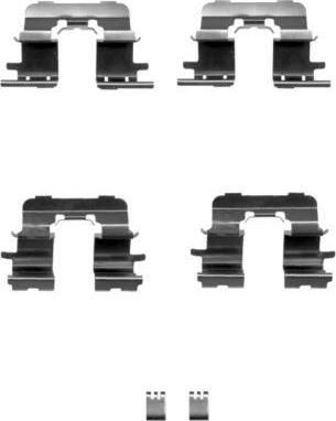 Hella 8DZ 355 203-911 комплектующие, колодки дискового тормоза на TOYOTA ALPHARD (ATH1_, MNH1_, ANH1_)