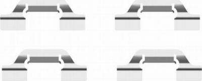 Hella 8DZ 355 204-111 комплектующие, колодки дискового тормоза на VW BORA универсал (1J6)