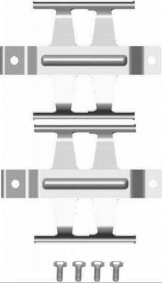 Hella 8DZ 355 204-121 комплектующие, колодки дискового тормоза на MERCEDES-BENZ T2/LN1 фургон/универсал