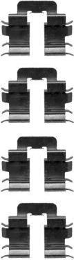Hella 8DZ 355 205-371 комплектующие, колодки дискового тормоза на NISSAN MICRA II (K11)