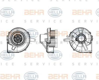 Hella 8EW 009 157-121 вентилятор салона на SKODA FABIA Combi