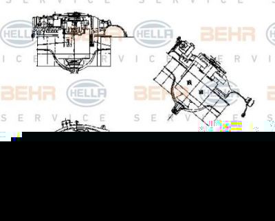 Hella 8EW 009 159-331 вентилятор салона на MERCEDES-BENZ S-CLASS купе (C140)