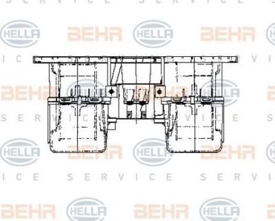 Hella 8EW 009 160-791 вентилятор салона на MAN F 90