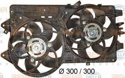Hella 8EW 351 039-681 вентилятор, охлаждение двигателя на VW POLO Variant (6KV5)