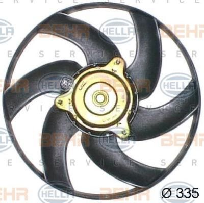 Hella 8EW 351 043-641 вентилятор, охлаждение двигателя на PEUGEOT 406 Break (8E/F)