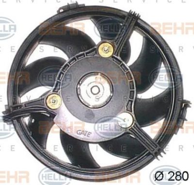 Hella 8EW 351 043-781 вентилятор, охлаждение двигателя на AUDI A6 Avant (4B5, C5)