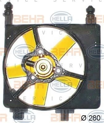 Hella 8EW 351 044-421 вентилятор, охлаждение двигателя на FORD FIESTA IV (JA_, JB_)