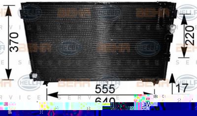 Hella 8FC 351 036-611 конденсатор, кондиционер на TOYOTA PICNIC (_XM10)