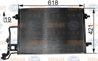 Hella 8FC 351 300-394 конденсатор, кондиционер на SKODA SUPERB (3U4)