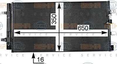 Hella 8FC 351 319-481 конденсатор, кондиционер на AUDI Q5 (8R)