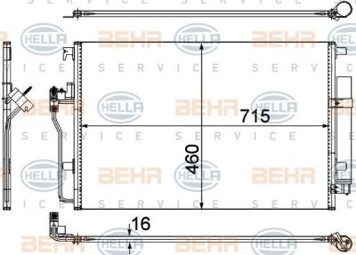 HELLA 8FC 351 307-641_=VL818173=AVA VW5277 !радиатор конд. MB Sprinter all,VW Crafter 30/35/50 2.5TDi 06> (8FC351307-641)